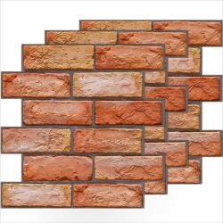 HARAHU 3D Tégla öntapadós tapéta - Piros / 1db KP38460