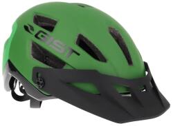 Gist KOP MTB felnőtt kerékpáros sisak, zöld, In-Mold, EU 53-59, 3 állásban állítható napellenzővel, Fit-System (dobozban) GIST Bicikli alkatrészek Kerékpáros ruházat Kerékpáros sisakok