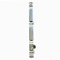 Rogher Sistem cos fum inox izolat, diam int 180 mm , ext 280 mm, H=7M ST (SK10073)