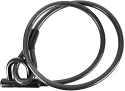 P2R SELECTION P2R kerékpár-roller U-kábelzár kulccsal, 15 mm átmérő, 1, 5 m hossz, fekete, 2 kulccsal, biztonsági szint: 7 SELECTION P2R (Vélo) Bicikli alkatrészek Kerékpáros kiegészítők Biciklizárak