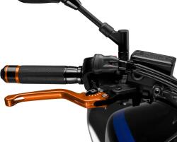 Puig 3.0. narancs fékkar, kék választóval, nem összecsukható Puig Futómű és fék alkatrészek Fékkarok