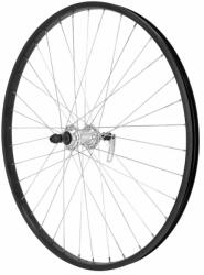 VELOX M110 26" hátsó MTB kerék, fekete, alumínium ezüst agy, 6-7 sebességes racsnihoz, gyorszáras VELOX Bicikli alkatrészek Kerékpár alkatrészek Kerékpár kerekek