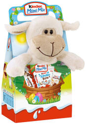 Kinder Maxi Mix Ajándékcsomag Húsvéti Plüssfigurával (Fehér Bárány)133g