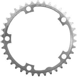 Stronglight lánctányér országúti kerékpárhoz, 5 karos, 38T, Ø130, belső, ezüst, alumínium 7075, 9-10 sebesség (SHIMANO típus) STRONGLIGHT Bicikli alkatrészek Kerékpár alkatrészek Kerékpár lánctányérok