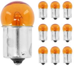 P2R P2R 12V 10W G18.5 narancssárga izzó BA15S foglalattal (irányjelzőhöz, 10 db/csomag) P2R (Motorisé) Elektronika Világítások Izzók 12V-os izzók
