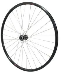 VELOX M820 Első trekking kerék 700x35, alumínium, fekete, SHIMANO M3050 Centerlock tárcsafék agy, rozsdamentes küllők, gyorszár VELOX Bicikli alkatrészek Kerékpár alkatrészek Kerékpár kerekek