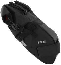 ZEFAL Z-ADVENTURE R5 5L kerékpáros nyeregtáska fekete, vízálló, tépőzáras rögzítés (L 370 x 70-175 x 130 mm), max. terhelés 5 kg ZEFAL Bicikli alkatrészek Kerékpáros kiegészítők Kerékpár nyeregtáskák és kor