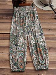 Shein EC56101 Shein Laza Széles Mintás Alkalmi Nadrág (2) 48