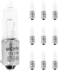 Vicma 12V 21W H21W izzó, BAX9S mini hosszú, aszimmetrikus bajonett, átlátszó (irányjelzőhöz), 10 db Vicma Elektronika Világítások Izzók 12V-os izzók
