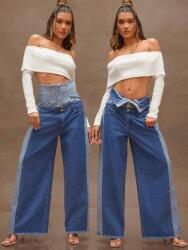 Shein Kék Egyenes Farmernadrág (29) (610813)