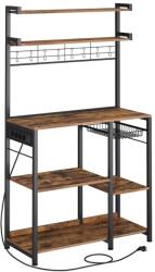 Vasagle Konyhai polc, Vasagle, barna, 90x40x165.5 cm (KKS031K11-LR)