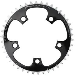 Specialites Ta ZEPHYR lánctányér országúti kerékpárhoz - 5 kar, 40 fog, Ø110 mm, külső, alumínium, fekete, 7075 TA (SHIMANO típus), 9-10 sebesség SPECIALITES TA Bicikli alkatrészek Kerékpár alkatrészek Kerékpár lánc