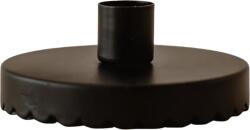 Eulenschnitt Gyertyatartó üveg tárolóhoz - Fekete, hullám - 1 db