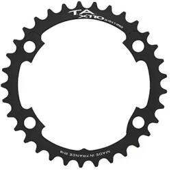 Specialites Ta X110 lánctányér országúti kerékpárhoz, Ø110 mm, 4 karos, Shimano Ultegra R8000/6800 kompatibilis, 44T belső, Tiagra 4700, 105 5800+R7000, Dura Ace 9000+9100, fekete, 11 sebességes SPECIALITES TA Bicik