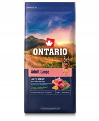 ONTARIO granulátum felnőtt nagytestű marhahússal és barna rizzsel 12 kg