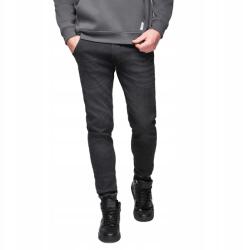 Ombre Férfi farmer jogger nadrág húzózsinórral fekete V4 OM-PADJ-0242, XL (182783)