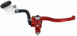 P2R (Motorisé) P2R első radiális fékmunkahenger Derbi/Rieju/Beta 50cc, CNC alumínium, piros eloxált, tartállyal P2R (Motorisé) Futómű és fék alkatrészek Fékmunkahengerek, féknyergek
