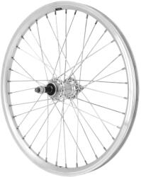 VELOX MTB-Urban 20" hátsó kerék, teljesen alumínium, duplafalú, masszív tengellyel, szabadonfutóhoz 5-6-7 sebesség (anya 10x100 mm tartozék) VELOX Bicikli alkatrészek Kerékpár alkatrészek Kerékpár kerekek