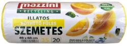 Mazzini Szemeteszsák, újrahasznosított, köthető füles, illatosított, 35 l, 20 db, 49x60 cm, 10 , MAZZINI, citrus illat (104001) - molnarpapir