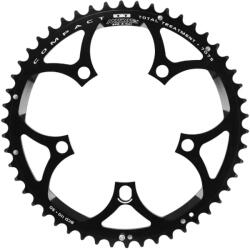 MICHE LÁNCKERÉK ORSZÁGÚTI KERÉKPÁRHOZ 5 KAROS 50 FOGAS Ø110 KÜLSŐ FEKETE ALUMÍNIUM (SHIMANO + CAMPAGNOLO RECORD CARBON - CHORUS CARBON - CENTAUR - ALUMÍNIUM) 9-10 SEBESSÉG MICHE Bicikli alkatrészek Kerékpár