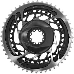 SRAM Direct Mount Route lánctányér, 48-35 fog, belső+külső, RED 2x12, alu, fekete, 11 sebességes SRAM Bicikli alkatrészek Kerékpár alkatrészek Kerékpár lánctányérok