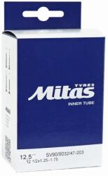 RUBENA belső kerékpárhoz, 12 1/2 x 1.75, szabvány szelep, 90°-ban hajlított (32-47x203) RUBENA Bicikli alkatrészek Kerékpár alkatrészek Bicikli belső gumik