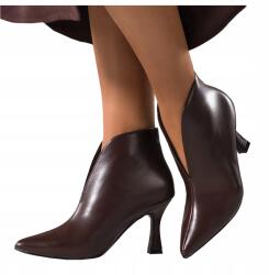  Csokoládé Bokacsizma Női Kényelmes Sarok Pohár Divat Elegáns 38-as (7103300000381)