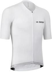 GIST férfi rövid ujjú kerékpáros mez, PODIUM, teljes cipzárral, fehér, XL - 5359 GIST Bicikli alkatrészek Kerékpáros ruházat Kerékpáros mezek