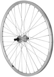 VELOX 26" ER10 hátsó MTB kerék, ezüst, duplafalú, alumínium agy, gyorszáras, 6-7 sebességes szabadonfutóval VELOX Bicikli alkatrészek Kerékpár alkatrészek Kerékpár kerekek