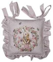 Clayre & Eef Párnahuzat kötős - 40x40cm - Happy Bunny