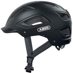 ABUS ABUS URBAIN HYBAN 2.0 felnőtt kerékpáros sisak, fekete bársony, integrált világítással, L méret (56-61 cm), tekerőgombos állítás ABUS (Vélo) Egyéb járművek Kerékpározás Kerékpáros védelem Kerékpáros s