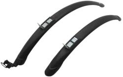 ZEFAL Trail 45 mm fekete sárvédő városi-trekking kerékpárhoz, gyors szerelés, 28'' - 650B/700C/26"/27.5"/29" gumikhoz, max. 1.6" szélesség (teljes szett) ZEFAL Bicikli alkatrészek Kerékpáros kiegészítők Ker