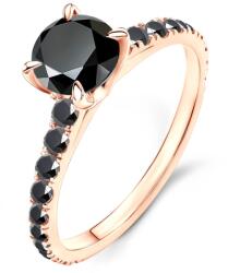 SAVICKI Inel de logodnă Share Your Love: aur roz, diamant negru - savicki - 12 176,00 RON