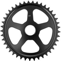 Esjot VAE-E-BIKE Direct Mount lánckerék Panasonic-hoz, 41 fog, mono, fekete, acél (2, 38 - 1/2" x 3/32") Esjot Bicikli alkatrészek Kerékpár alkatrészek Kerékpár lánctányérok