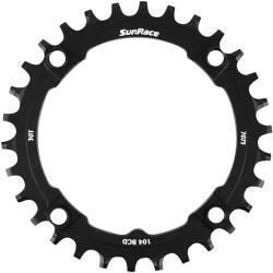 SUNRACE Plateau VTT 4BRA D. 104 30 fogas középső lánctányér fekete alumínium, kompatibilis más márkákkal, Narrow Wide SUNRACE Bicikli alkatrészek Kerékpár alkatrészek Kerékpár lánctányérok
