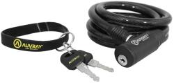 Auvray Kerékpár lopásgátló kulcsos spirálzár, bérléshez, 10 mm átmérő, 1, 5 m hosszú (táskában, tartó nélkül) Auvray Bicikli alkatrészek Kerékpáros kiegészítők Biciklizárak