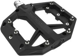 SHIMANO GR400 MTB/Gravel platformpedál alumínium fekete - 9/16 (pár) SHIMANO Bicikli alkatrészek Kerékpár alkatrészek Kerékpár pedálok