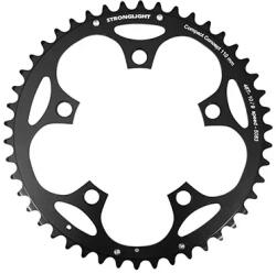 Stronglight Lánctányér országúti kerékpárhoz - 5 karos - 46T Ø110 külső dural fekete (Shimano típus, 8-9 sebesség) STRONGLIGHT Bicikli alkatrészek Kerékpár alkatrészek Kerékpár lánctányérok