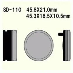Wesrah VD-110 fékbetét Wesrah Futómű és fék alkatrészek Fékbetétek (tárcsafék)