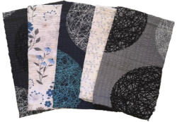  Krepp kispárna huzat csomag II. osztályú / kék szürke szett