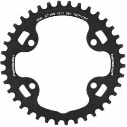 Stronglight MTB lánctányér single 38T Ø96 1x11 fekete - 4 karos - XT M8000, SLX M7000, menetes nélküli STRONGLIGHT Bicikli alkatrészek Kerékpár alkatrészek Kerékpár lánctányérok