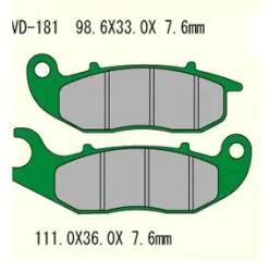 Wesrah VD-181 fékbetét Wesrah Futómű és fék alkatrészek Fékbetétek (tárcsafék)