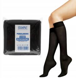  Kompressziómentes térdzokni 44 Den fekete 2 pár női strapabíró (PODKOLANÓWKI BEZUCISKOWE 44 DEN 2 PARY)