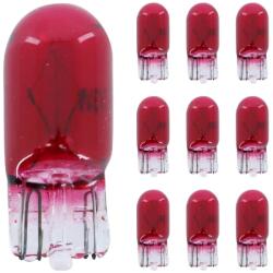 Replay 12V 3W T10 W2, 1x9, 5D piros műszerfal izzó (10 db/csomag) REPLAY Elektronika Világítások Izzók 12V-os izzók