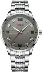 Curren Ceas barbatesc Curren Quartz Analog Business Data Indici luminosi Argintiu Ceas