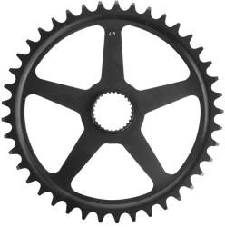 Esjot VAE-E-BIKE közvetlen rögzítésű lánckerék Panasonic-hoz, 41 fogas, egysebességes, fekete acél, narrow wide Esjot Bicikli alkatrészek Kerékpár alkatrészek Kerékpár lánctányérok