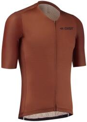 GIST férfi Podium rövid ujjú mez, teljes cipzárral, tégla piros, XL -5359 GIST Bicikli alkatrészek Kerékpáros ruházat Kerékpáros mezek