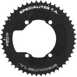 Specialites Ta lánctányér országúti kerékpárhoz - Ø 110 mm - 4 karos - SHIMANO ULTEGRA R8000/6800 kompatibilis, TA SPEED 2-X110 (AERO), 50 fog, kompatibilis 105 5800+R7000, DURA ACE 9000+9100, fekete, 11 sebességes 