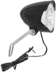 SELECTION P2R (Vélo) P2R CITY első dinamós kerékpár lámpa villára LED 30 lux, be/ki kapcsolóval (80 mm) fekete SELECTION P2R (Vélo) Egyéb járművek Kerékpározás Kerékpáros kiegészítők Kerékpár-világítás és láthatóság