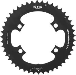Specialites Ta X110 WS 46 fogas országúti lánckerék 110 mm - 4 kar, Shimano Tiagra 4700 kompatibilis, Sora 3000/Claris 2000, fekete, 9-10 sebesség SPECIALITES TA Bicikli alkatrészek Kerékpár alkatrészek Kerékpár lán